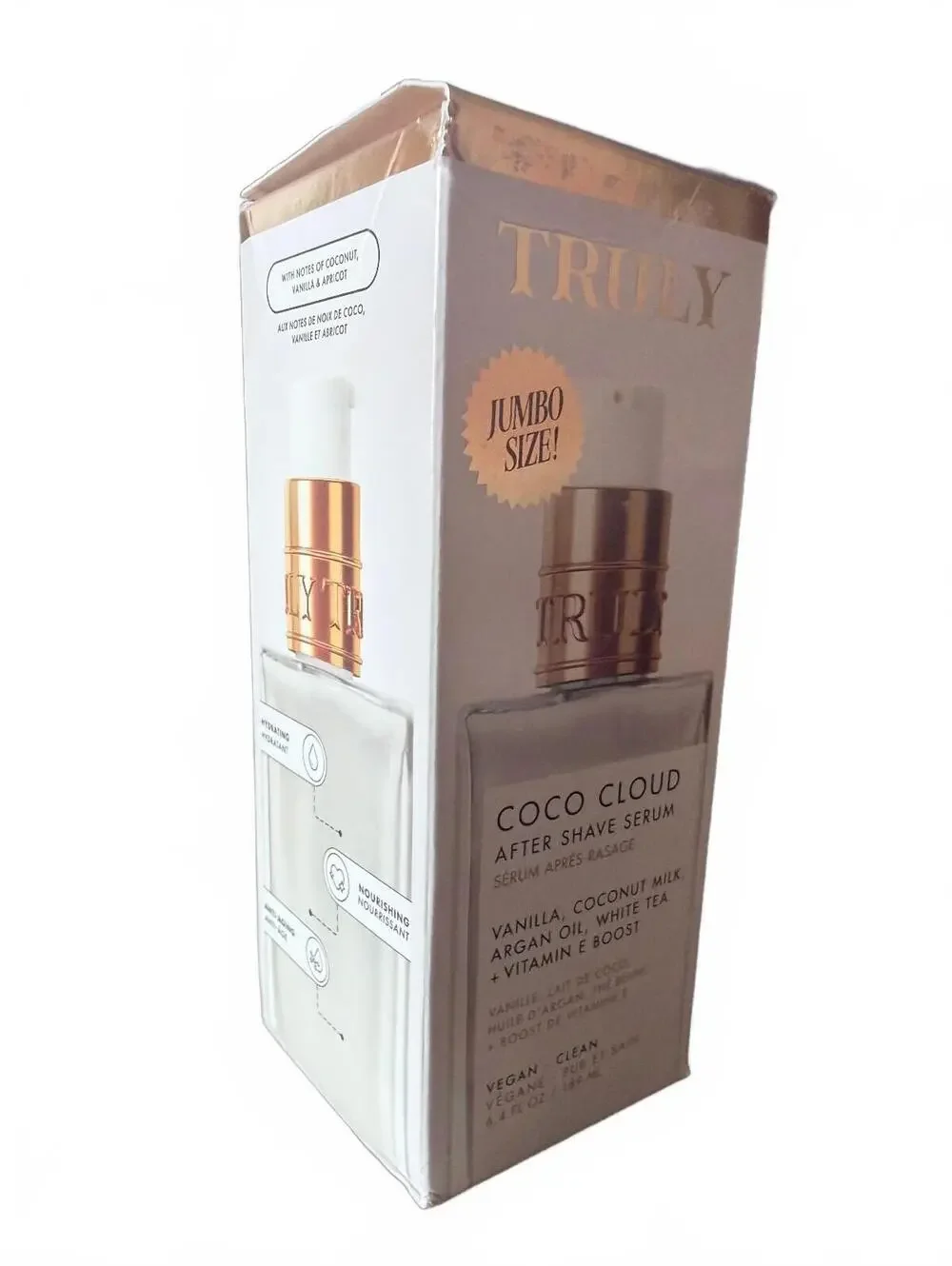 TRULY Coco Cloud After Shave Serum Jumbo NEW w/Box 6.4 oz